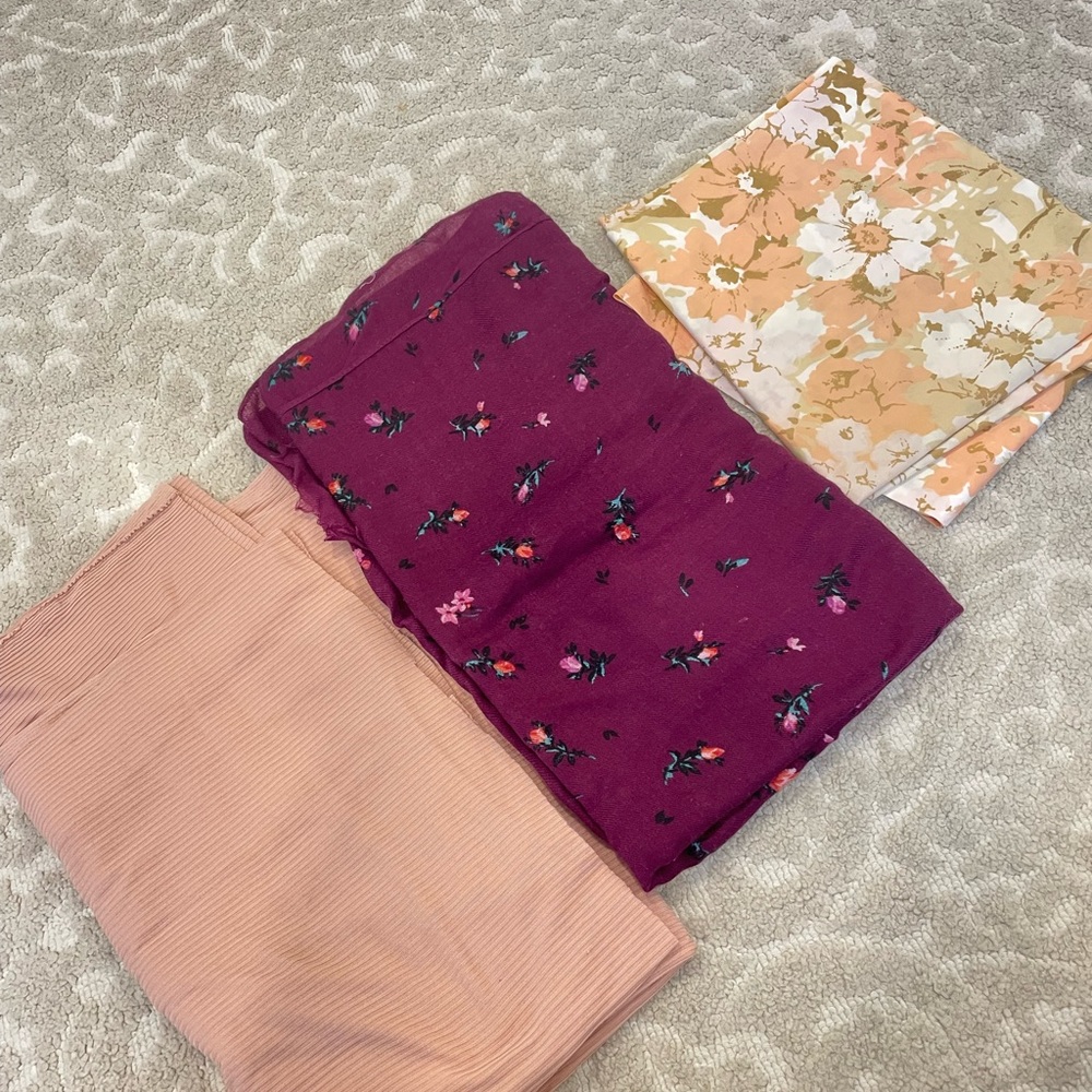 Ribbed pink fabric swaddle material blanket scarf pillow case
